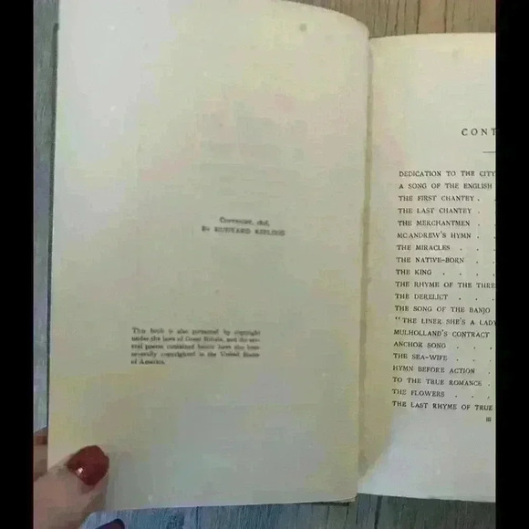 Rudyard Kipling The Seven Seas 1896 1st American Edition D. Appleton Antique - Picture 5 of 5